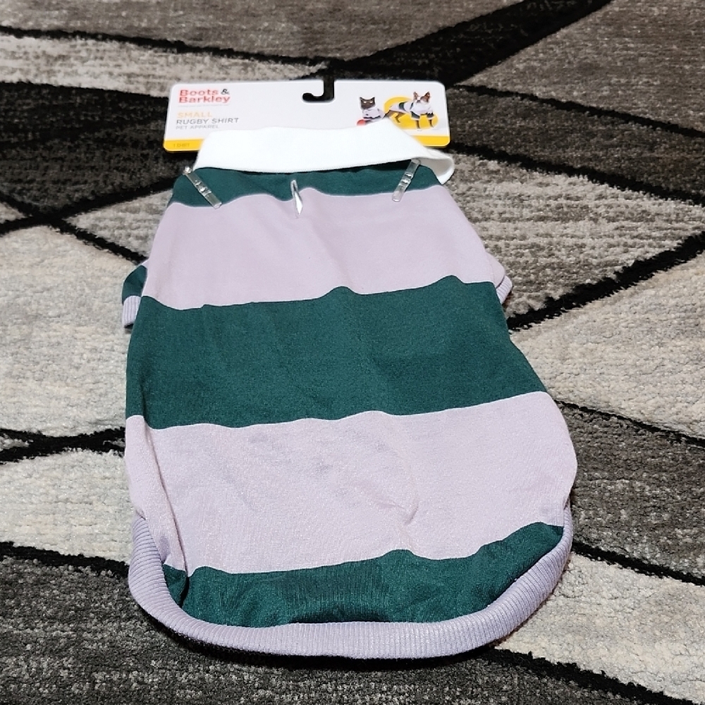 BOOTS & BARKLEY RUGBY STRIPED COLLAR TEE-SHIRT
